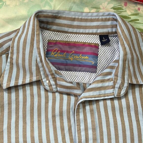 Robert Graham Dress Shirt Stripes Checks - Picture 8 of 10